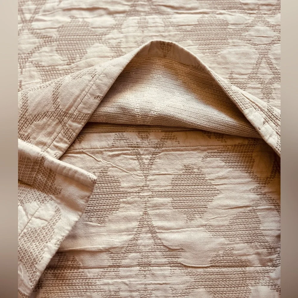 2 Pottery Barn textured pillow shams